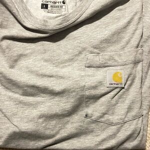 Carhartt Light Gray Pocket Tee